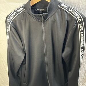 Karl Lagerfeld Gray Bomber Jacket